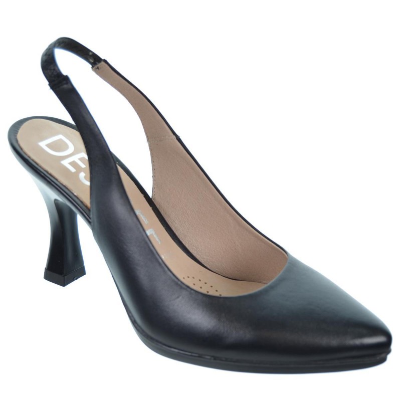 Desiree Sami1 Zapato Salón Piel Destalonado Mujer Tacón 7 cm