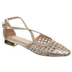 Gioseppo Leskovic 71180 Zapato Trenzado Metalizado Mujer