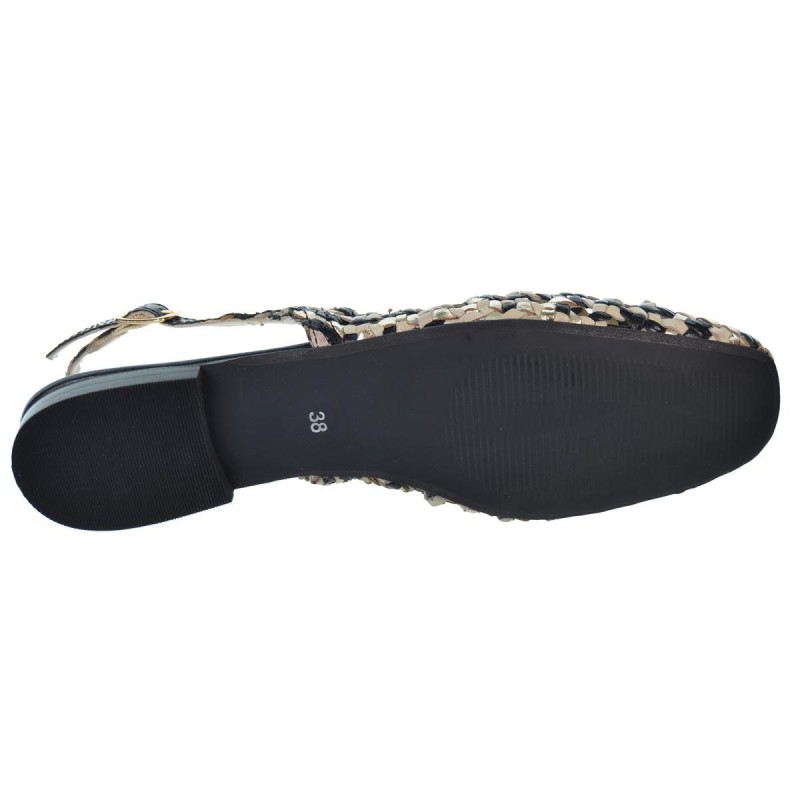 Top3 24461 Zapato Piel Confort Fiesta Hebilla Mujer