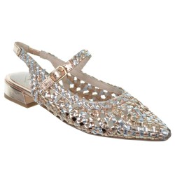 TOP3 24466 Zapato Piel Confort Fiesta Hebilla Tacón Mujer