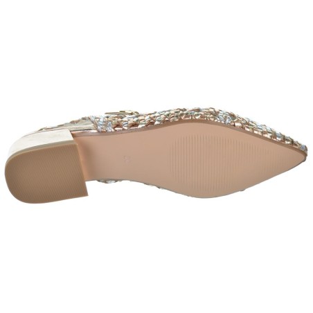 TOP3 24466 Zapato Piel Confort Fiesta Hebilla Tacón Mujer