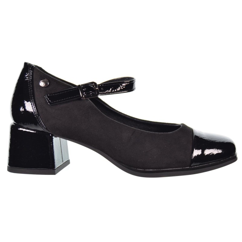 Amarpies 27121 Zapato Mercedita Confort Charol Tacón Mujer