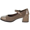 Amarpies 27121 Zapato Mercedita Confort Charol Tacón Mujer